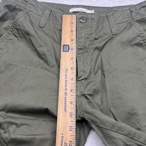 Levi's 94 baggy pants cargo green womens 30x(30 actual 29"" Drawstring - Picture 4 of 9